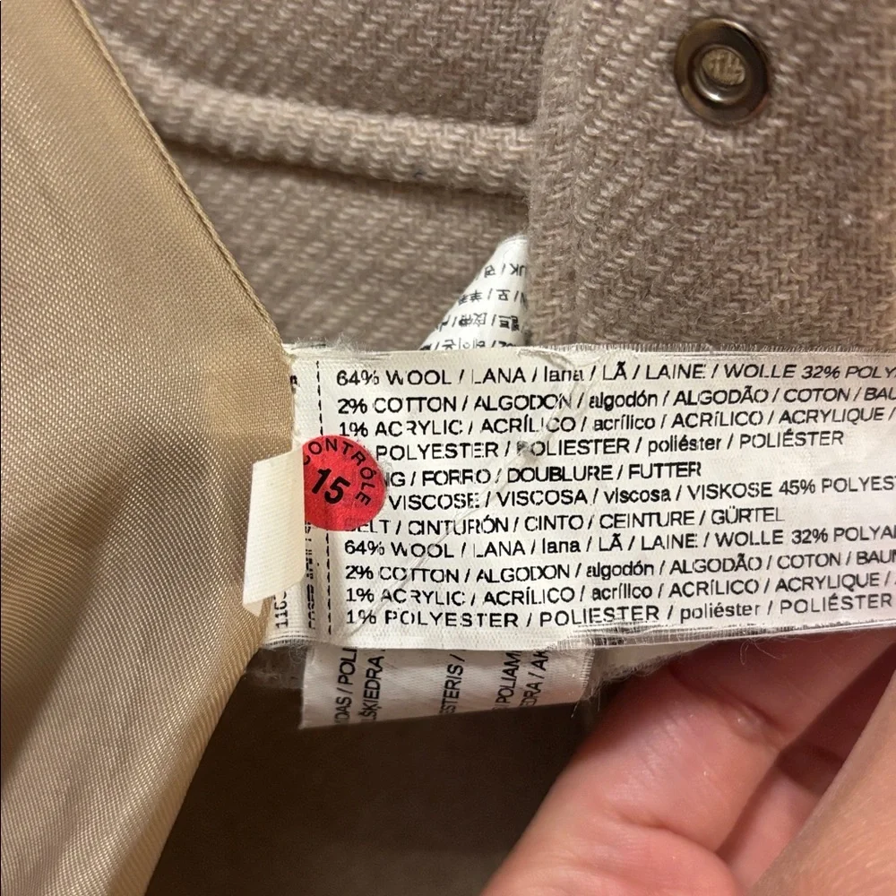 Mango Wool-Blend Cream Coat - Picture 12 of 12